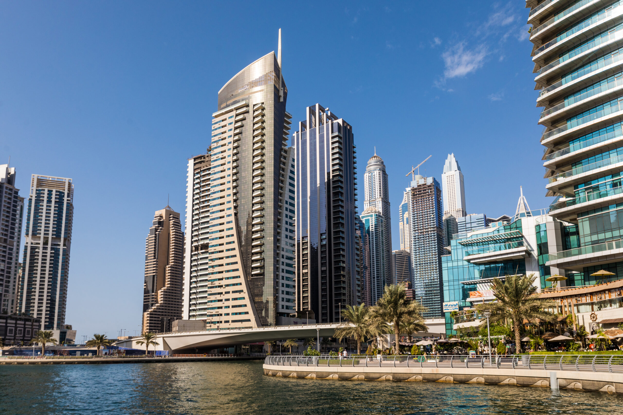 An Image Of Tower Buildings In Dubai