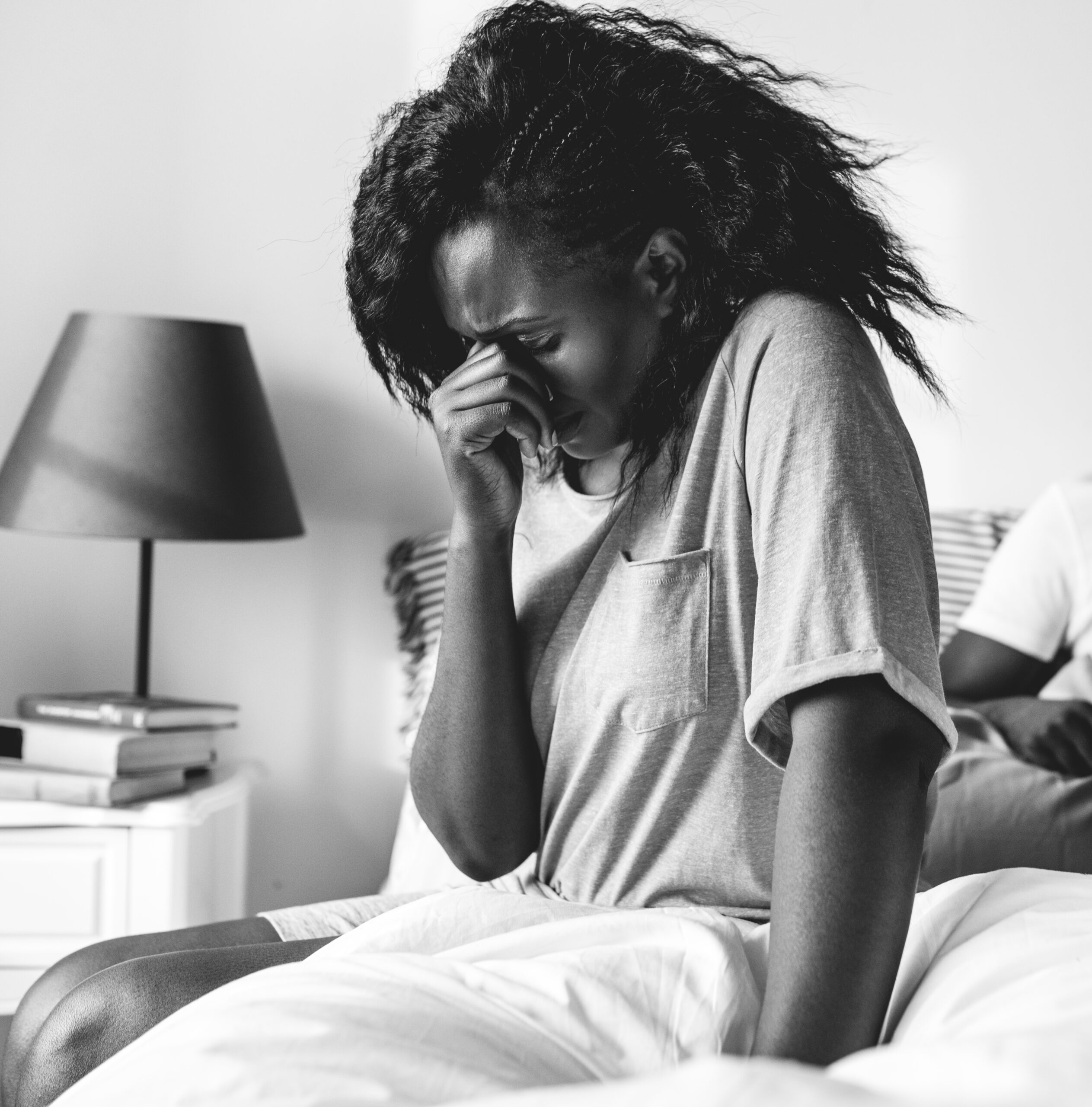 Picture Of A Woman Feeling Regretful Of Her Action