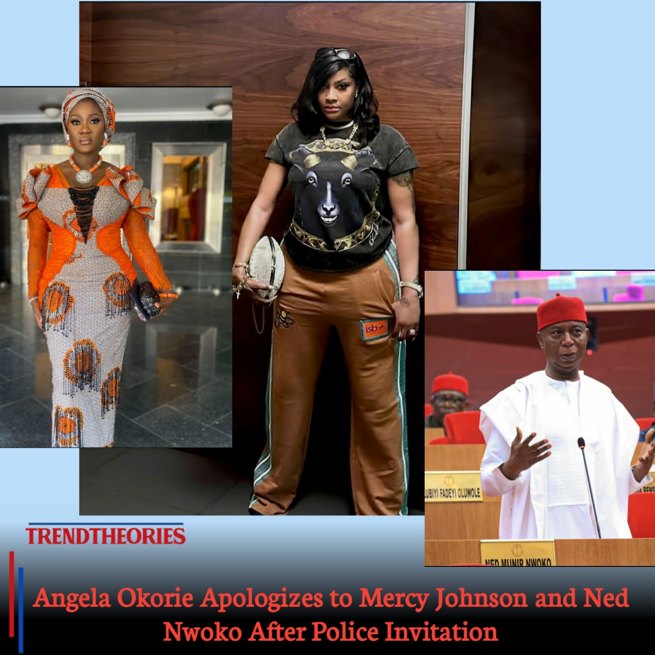 Angela Okorie Apologizes to Mercy Johnson and Ned Nwoko After Police Invitation