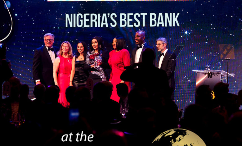 Zenith Bank executives at Euromoney Awards 2025, celebrating Nigeria’s Best Bank title.