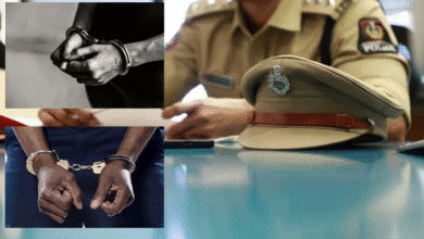 Hyderabad police arrested two Nigerians for suspected drug peddling, July 2025.