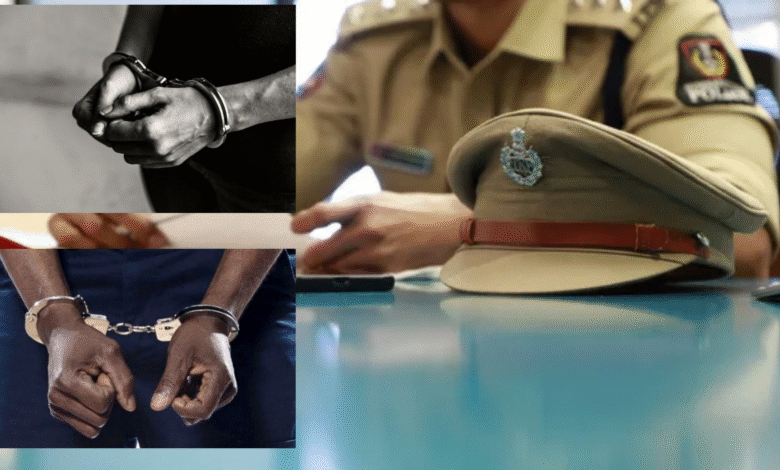 Hyderabad police arrested two Nigerians for suspected drug peddling, July 2025.