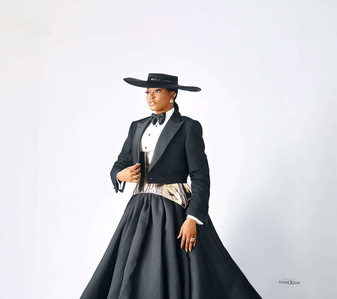Kiekie’s Tuxedo-Meets-Ball-Gown Look Redefines Black-Tie Fashion at Trendupp Awards
