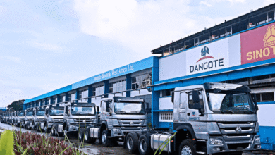 Dangote Refinery’s CNG trucks in Lagos, set for fuel distribution starting August 15, 2025, amid tanker driver job loss concerns.