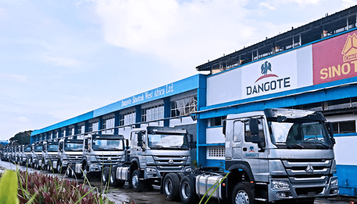 Dangote Refinery’s CNG trucks in Lagos, set for fuel distribution starting August 15, 2025, amid tanker driver job loss concerns.