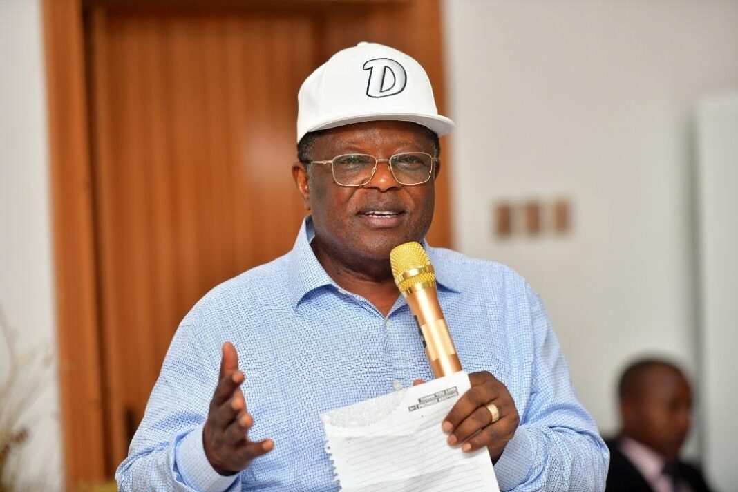 Minister David Umahi at stakeholders’ meeting for road concession review, Abuja, July 2025.