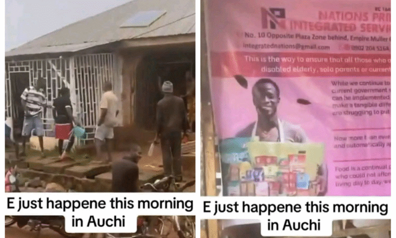 A poster of the scam operation “Nations Pride Integrated Services Ltd” circulating in Auchi.
