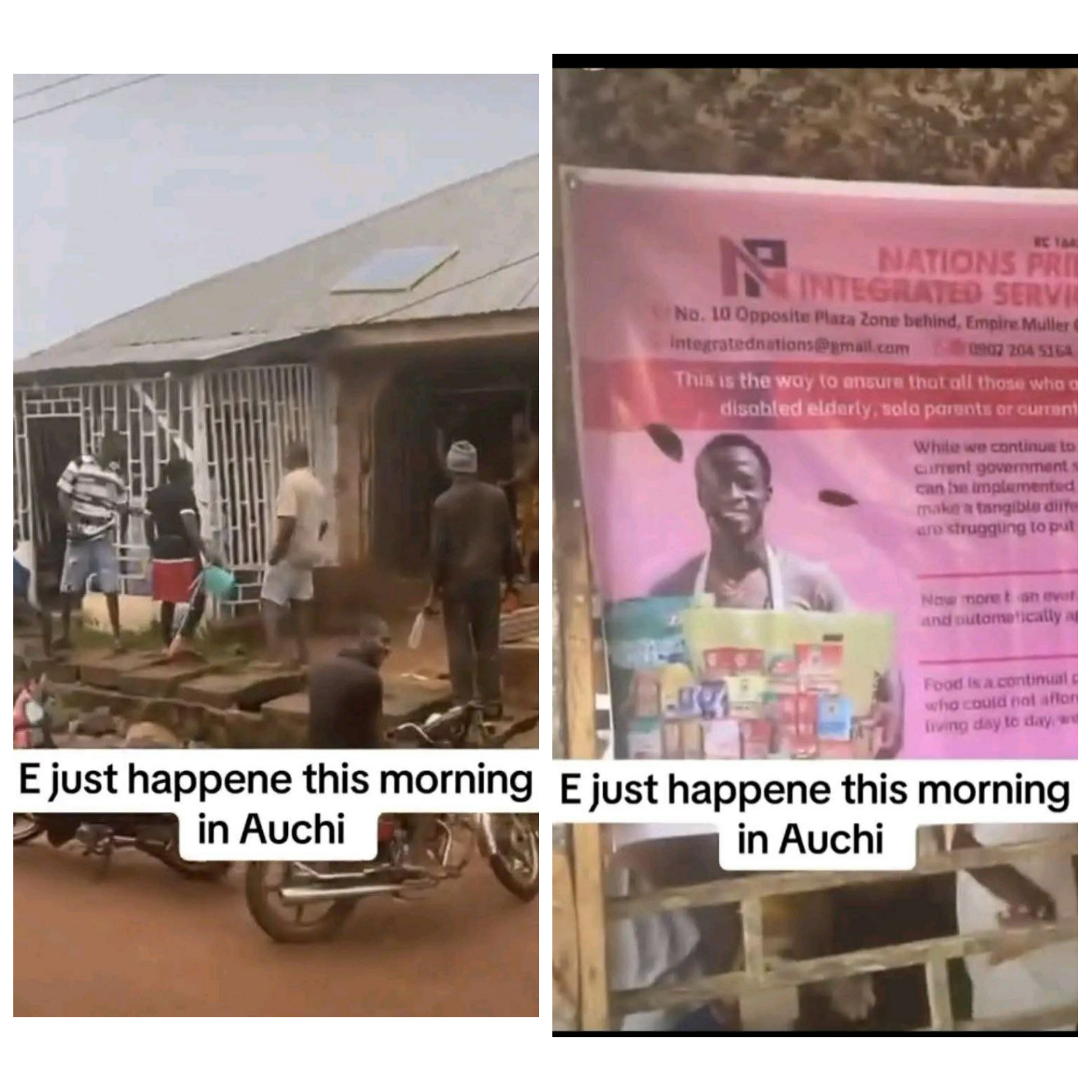 A poster of the scam operation “Nations Pride Integrated Services Ltd” circulating in Auchi.