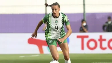 Ashleigh Plumptre celebrates Super Falcons’ 5-0 win over Zambia at Larbi Zaouli Stadium, confident for WAFCON semi-finals