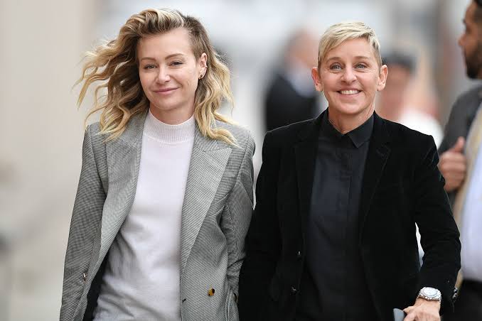 Ellen DeGeneres speaks at Everyman Theatre, Cheltenham, on moving to the UK after Trump’s 2024 win, July 20, 2025