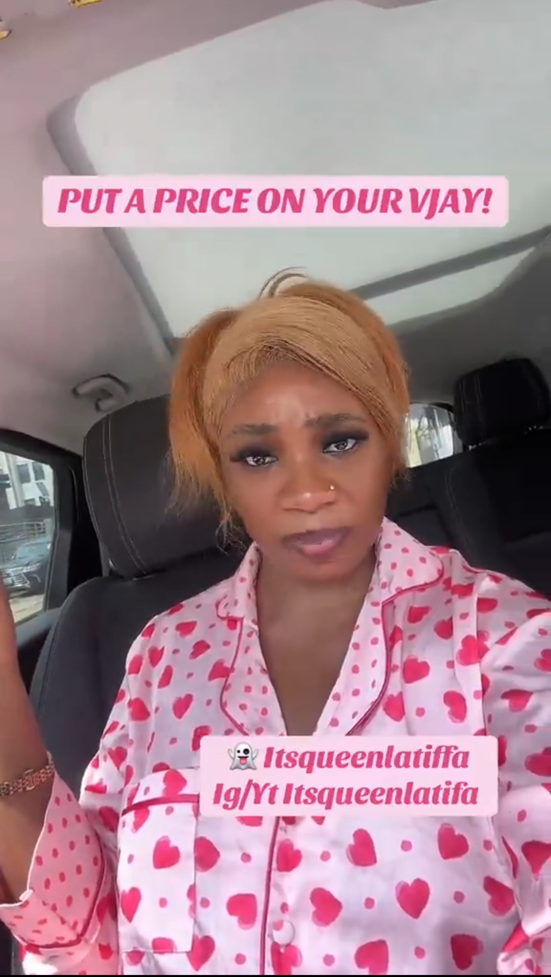 A woman shares relationship advice in a viral social media video.