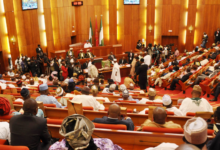 Nigerian Senate to reconvene for an emergency plenary sitting.